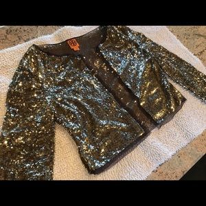 Tory Burch Sequin Cardigan